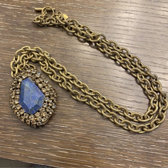 Anton Heunis Lapis and Crystal Necklace ❤️ F - Picture 3 of 6